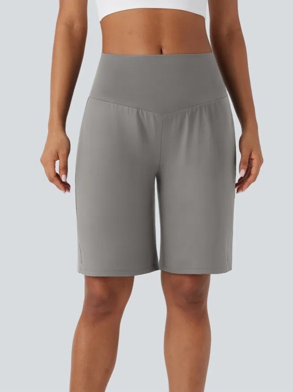 HALARA SoftlyZero™ Airy High Waisted Pockets InstantCool Yoga Bermuda Shorts
